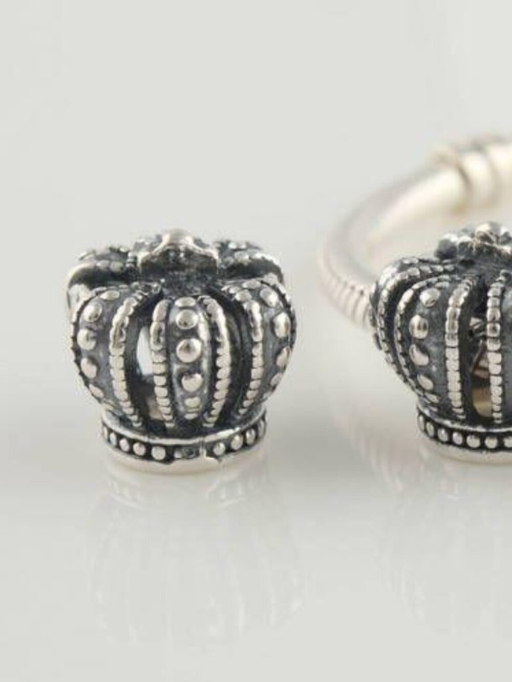 Authentic PANDORA Royal Crown Charm 790930 Retired Sterling Silver